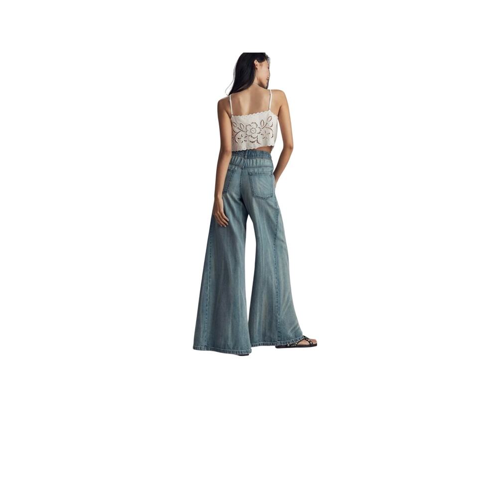 Pilcro Adi Pull-On Mid-Rise Flare Denim Jeans Anthropologie xl - Picture 2 of 9